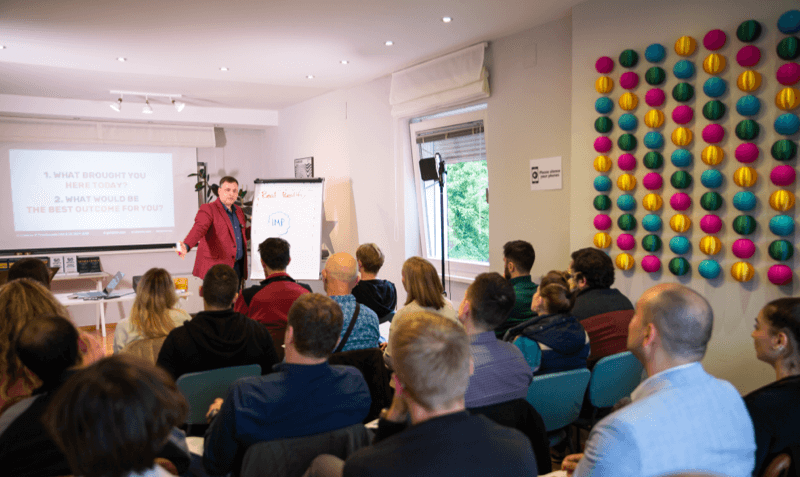 Audience at a live event in Zagreb